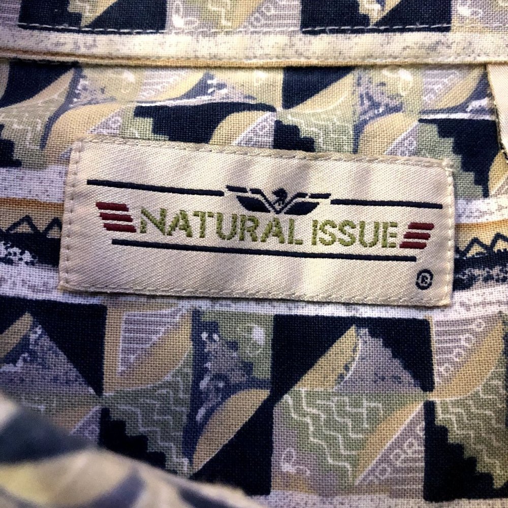 Natural Issue Shirt Mens 2X Used Button Down Camp Casual - Picture 8 of 16